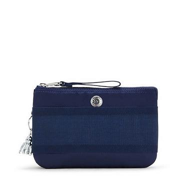 Kipling Creativity Extra Large Metallic Wristlet Táska Sötétkék | HU 2067AH